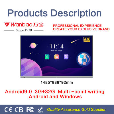 65 '' Smart Board Multi Touch Digital Intelligent Interactive Flat Panel