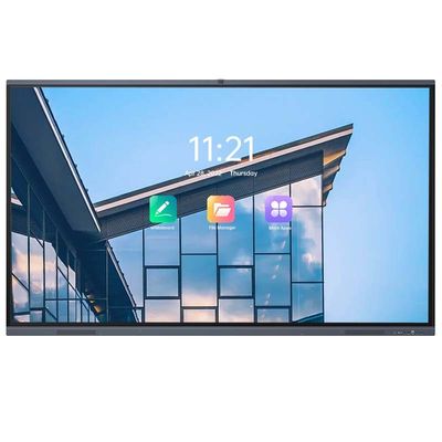 65 '' 4K LED Interactive Screen Whiteboard Interactive Board Untuk Konferensi