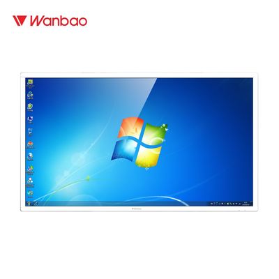 65 '' Horizontal Electronic Signage HD Jaringan Wi-Fi Layar Sentuh Mesin Kueri Layar LCD
