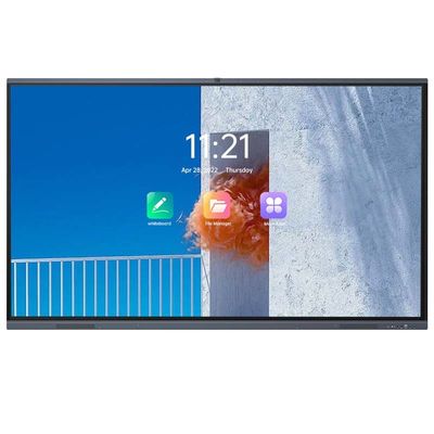 H10S 75 '' Smart Interactive Flat Panel School 4K Monitor Layar Sentuh