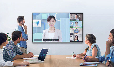 H10S 75 '' Smart Interactive Flat Panel School 4K Monitor Layar Sentuh