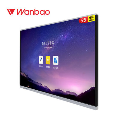 Konferensi Intelligent Interactive Flat Panel Dual OS LCD Papan Tulis Interaktif
