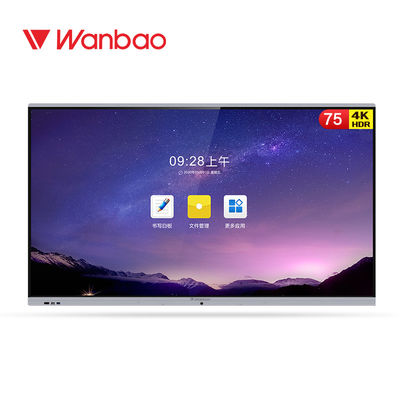 Panel Interaktif Inframerah LED 20 Poin Multi Touch Resolusi 4K 3840 * 2160