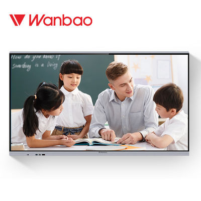 Pendidikan Elektronik Papan Tulis Interaktif Pelatihan Multimedia 75 Inch