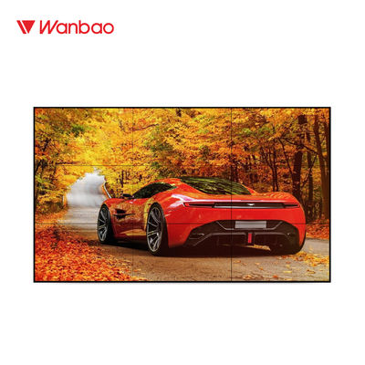 Panel LCD Video Wall 1080P TV Solusi 55 Inch LED Super Narrow Bezel