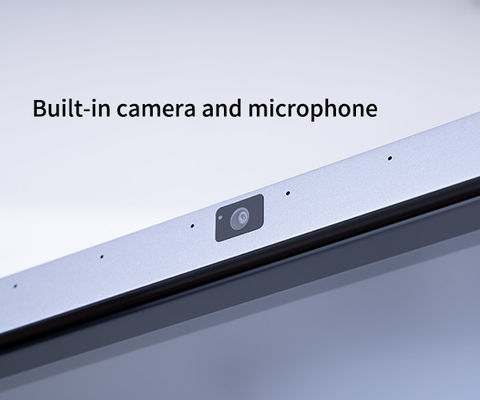 Flat Panel Smart Interactive Whiteboard 65 inci 75 inci Silver Black Alloy Frame