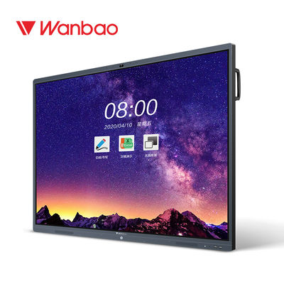 LCD Inframerah Papan Tulis Interaktif Cerdas 4K 75 Inci