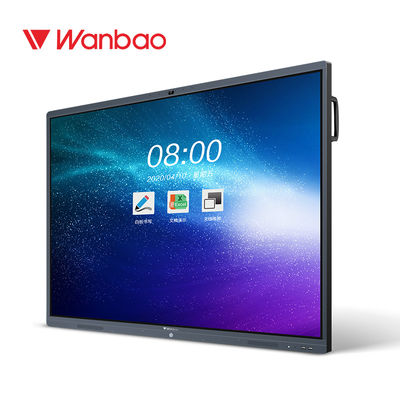 LCD Inframerah Papan Tulis Interaktif Cerdas 4K 75 Inci