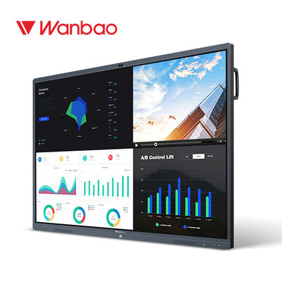 20 Point Touch TV Pendidikan Video Papan Tulis Jaringan Interaktif 86 Inches