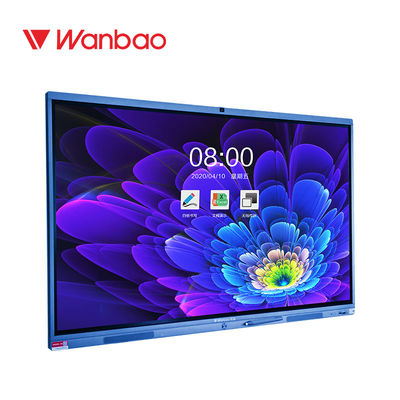 Bingkai Paduan Aluminium 55 '' Papan Digital Elektronik Cerdas Interaktif Putih