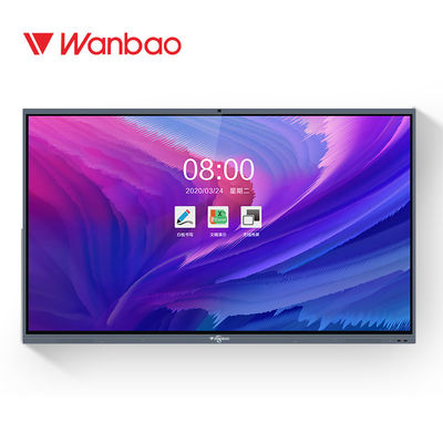 86 Inch Flat Display Panel Interaktif 4K UHD Infrared Touch Screen Monitor