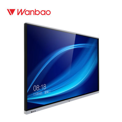 75 ''Smart Interactive Digital Classroom Board Floor Standing Touch Semua Dalam Satu PC