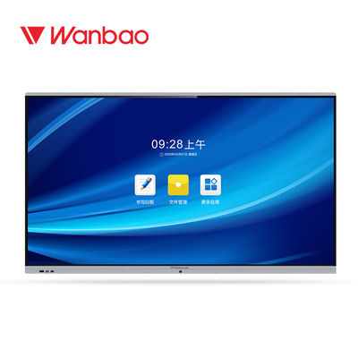 School Office Smart Interactive Whiteboard 75 '' LED 4K IR Touch Digital TV