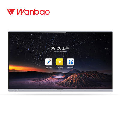 75 ''Smart Interactive Digital Classroom Board Floor Standing Touch Semua Dalam Satu PC