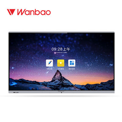 School Office Smart Interactive Whiteboard 75 '' LED 4K IR Touch Digital TV