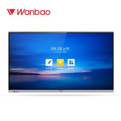 School Office Smart Interactive Whiteboard 75 '' LED 4K IR Touch Digital TV