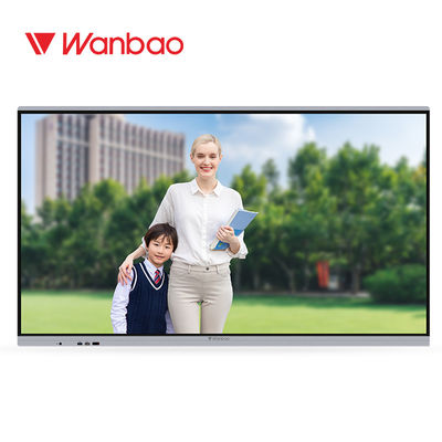 65 Inch Layar Sentuh Papan Tulis Interaktif Adjustable Pointer Mengajar Anak