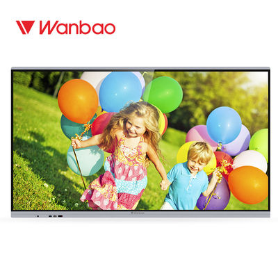 65 '' Big Indoor Pendidikan Layar Sentuh Iklan Sentuh Papan Tulis Interaktif