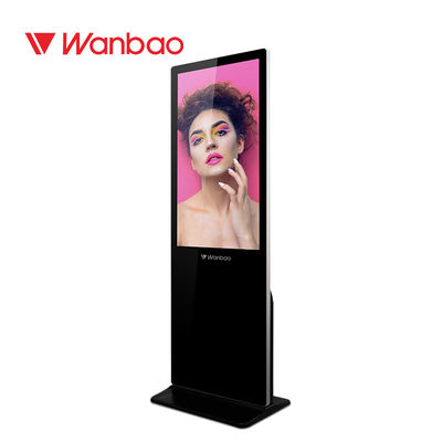 43 50 55 65 Inch Floor Standing LCD Advertising Player Layar Video Android OEM