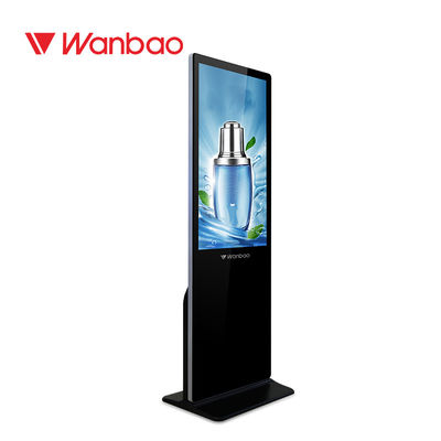 43 50 55 65 Inch Floor Standing LCD Advertising Player Layar Video Android OEM