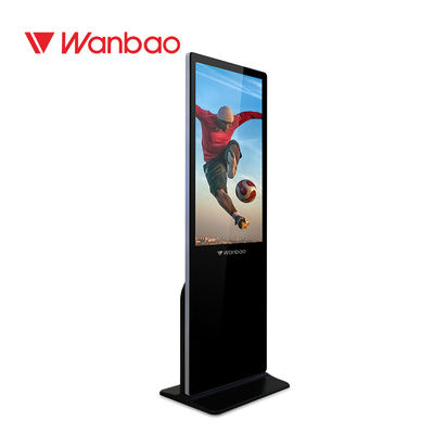 Signage Digital Indoor Floor Standing, Menampilkan Iklan Layar Sentuh LED
