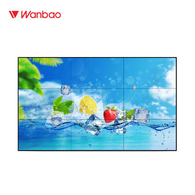 Layar Splicing TV Dinding LCD 49 Inch Brightness 2200nits Layar Sentuh