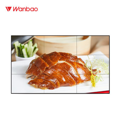 Multi Panel LCD Video Wall Panel Dengan Bezel Super Sempit 5.3mm 55 Inch