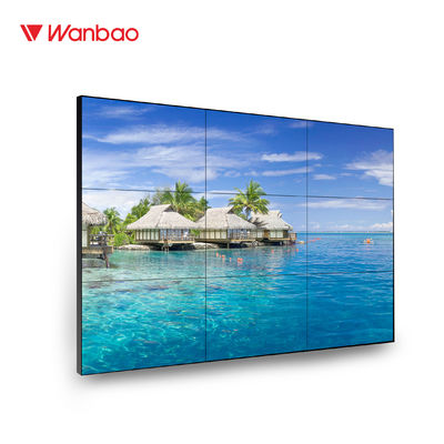 Tampilan Layar Sentuh LCD Dinding Video 46 '' Penggunaan Ruang Pameran Bezel Ultra Sempit