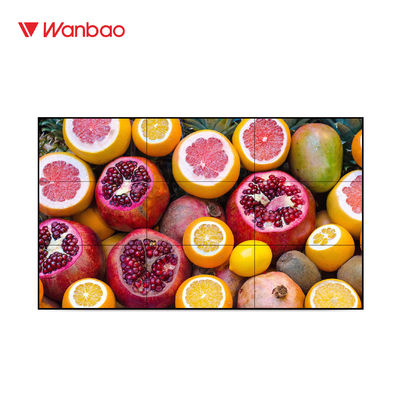 Tampilan Layar Sentuh LCD Dinding Video 46 '' Penggunaan Ruang Pameran Bezel Ultra Sempit