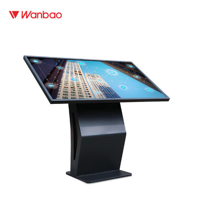 55 Inch Layar Sentuh Interaktif Kios Kios Lantai Berdiri Iklan