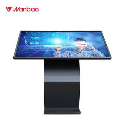 LCD IR Layar Sentuh All In One PC 43 Inch Floor Standing Kiosk