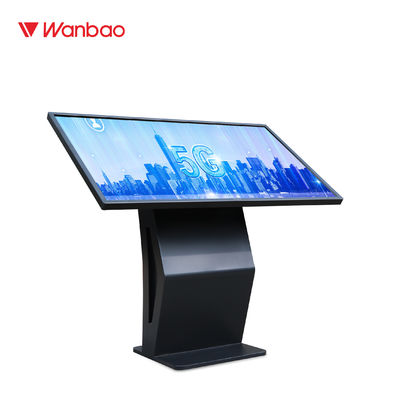 Mesin Query Layar Sentuh Horizontal Digital Disesuaikan, LCD Self Service Kiosk