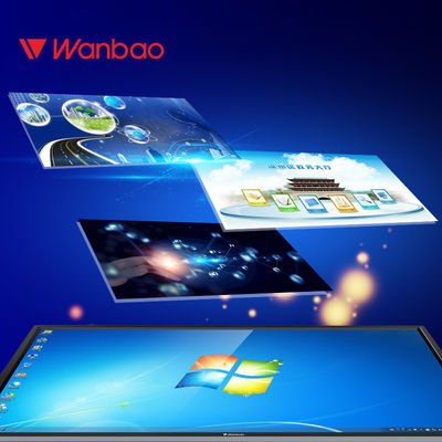 55 Inch Advertising Kios Layar Sentuh Interaktif 10 Titik Sentuh Untuk Indoor