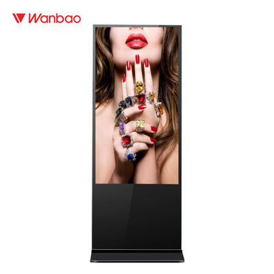 55 Inch Windows System Indoor Tampilan Iklan Digital Dengan Fungsi Sakelar Waktu