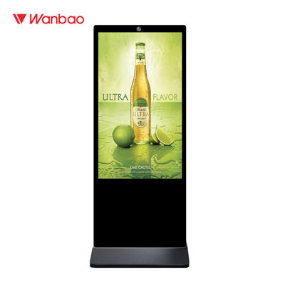 Floor Standing Interactive Flat Panel Display Layar Sentuh Besar 43 Inch