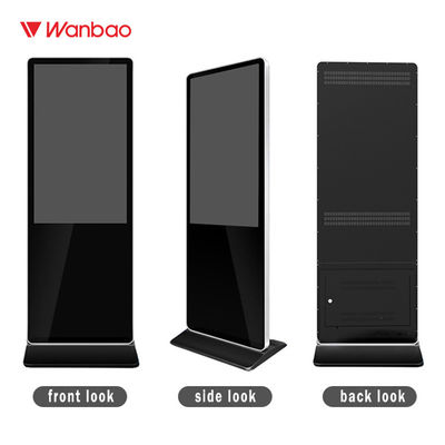 Kios Tampilan Layar Sentuh Interaktif Cerdas 65 "Dengan Tubuh Ramping Dalam Ruangan Standalone