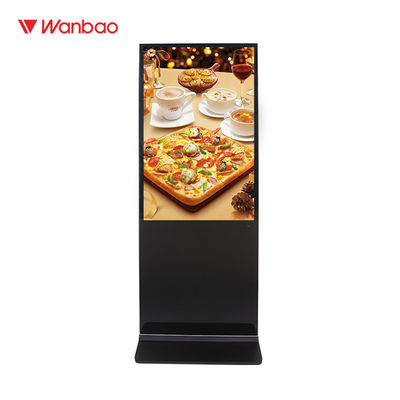 65 &quot;Floor Standing LCD Advertising Player Layar Sentuh LCD Indoor Digital Signage
