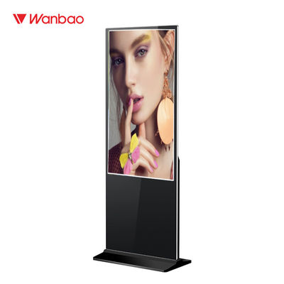 Layar Sentuh Floor Standing LCD Advertising Player 55 &quot;Standalone Digital Signage