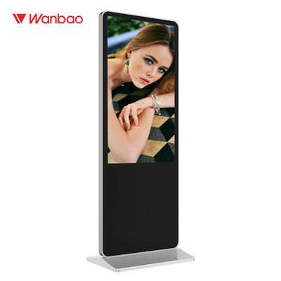 55 Inch Floor Standing LCD Advertising Player Kios Layar Sentuh Interaktif