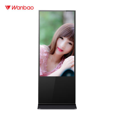 55 Inch Floor Standing LCD Advertising Player Kios Layar Sentuh Interaktif