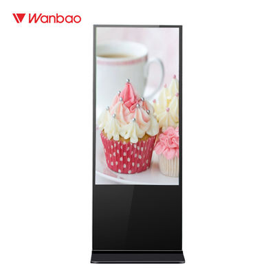 55 Inch Lcd Inframerah Panel Datar Interaktif Self Service Kios Wide Vision