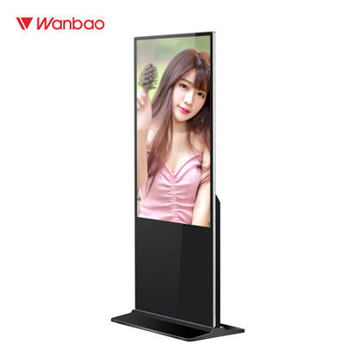 55 Inch Floor Standing LCD Advertising Player Kios Layar Sentuh Interaktif