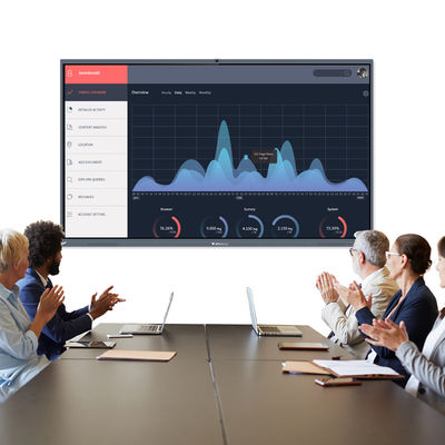 Aluminium Alloy Frame 86 Inch LCD Interactive Whiteboard Untuk Rapat