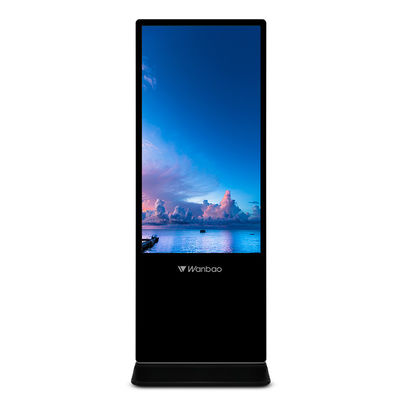 50 Inch Floor Stand Tampilan Iklan Digital Signage Layar Sentuh Signage Iklan Dalam Ruangan