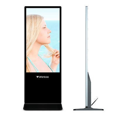 65 Inch Indoor LCD Digital Signage Advertising Player Berbagai Bahasa