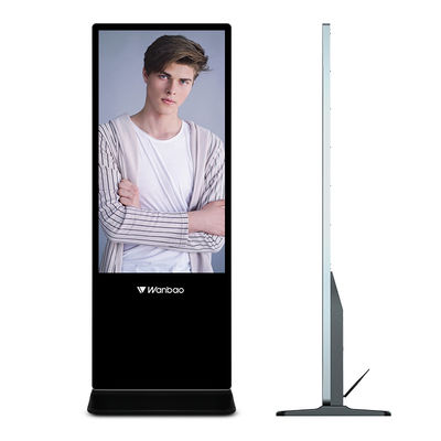 32 - 65 Inch Lcd Display Peralatan Periklanan Digtal Floor Standing LCD Advertising Player