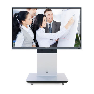 Panel Tampilan Interaktif 65 Inch Windows Android Dual System Whiteboard Layar Sentuh Interaktif