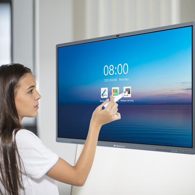 Papan Tulis Interaktif Cerdas 65 '' Panel Datar Interaktif Cerdas Untuk Kantor / Sekolah