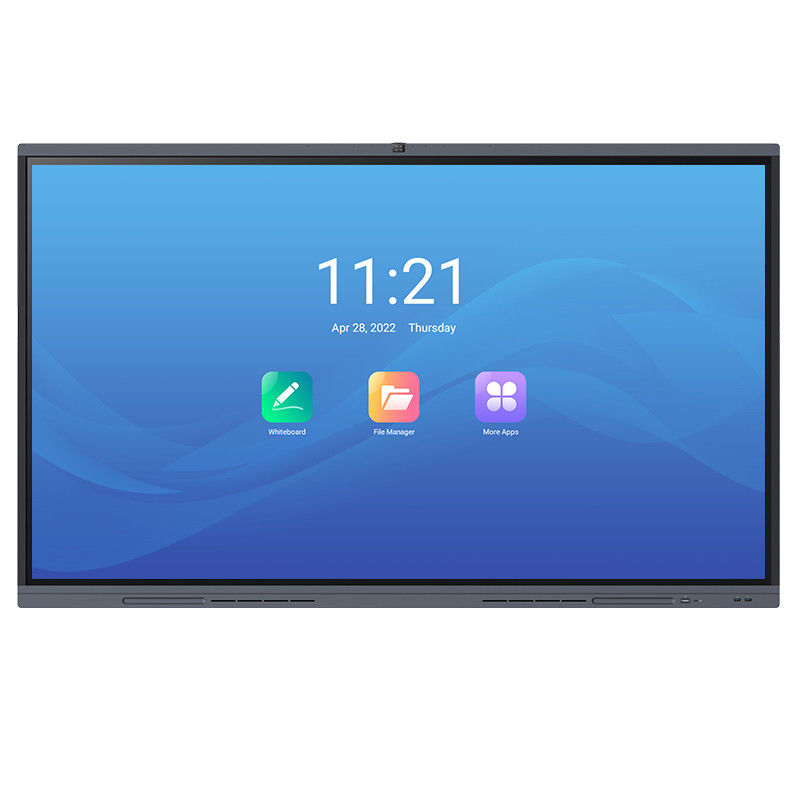 H11S 75'' 8G RAM Papan Ajar Cerdas 4K UHD Panel Datar Interaktif Cerdas Untuk Sekolah