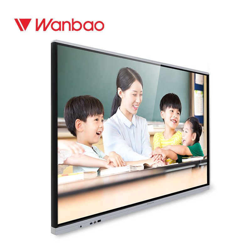 Multi Fungsional Semua Dalam Satu Papan Digital Untuk Mengajar Sistem Ganda 65 Inch